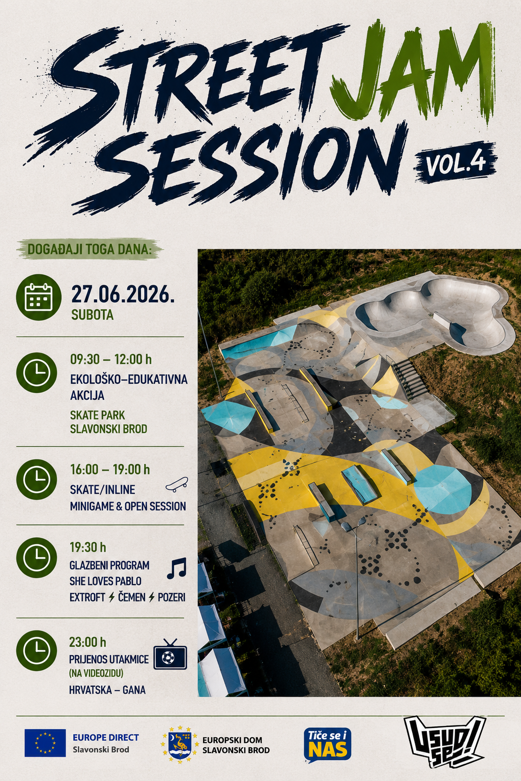 Street Jam Session Vol. 4 u Skate parku Slavonski Brod