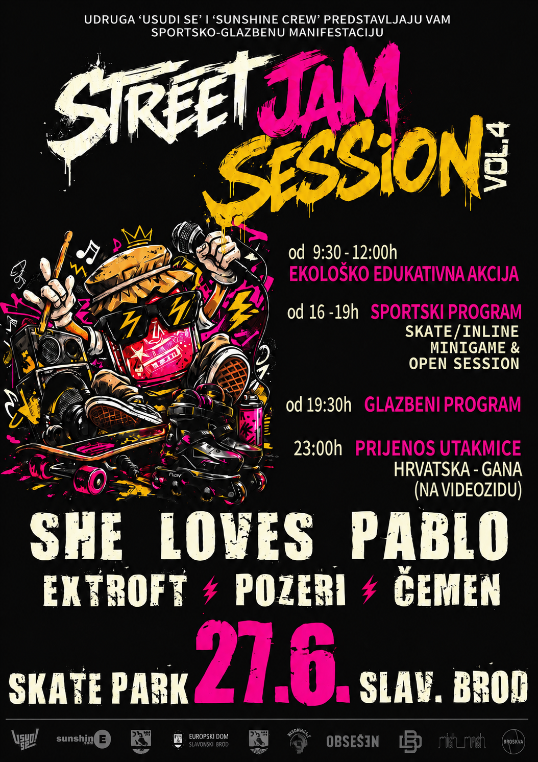 Street Jam Session Vol. 4 u Skate parku Slavonski Brod